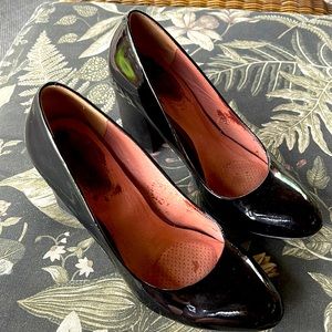 Block heel Corso Como patent leather pumps size 8.5M